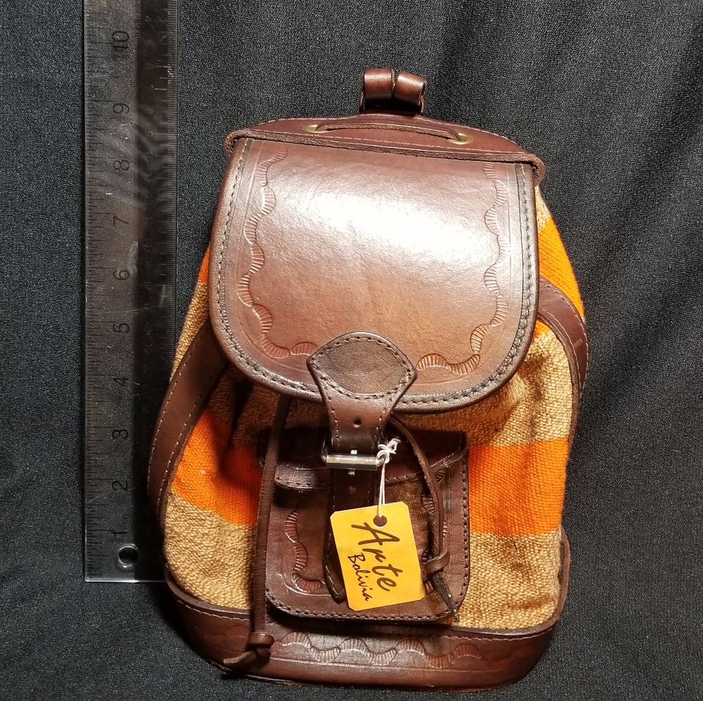 ARTE Bolivia Mini backpack 9" x 6" NWT